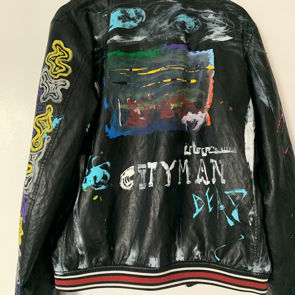 Hand painted Zara men’s jacket